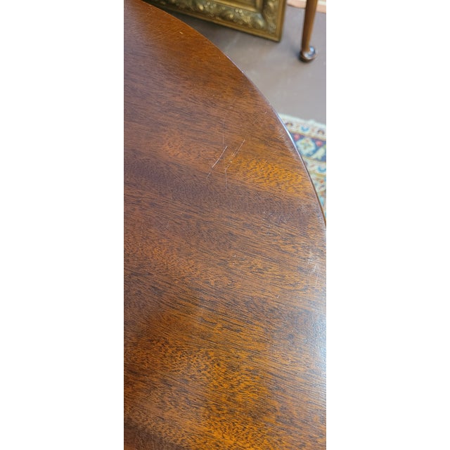 1940s Mahogany Drum Center Table For Sale - Image 10 of 16