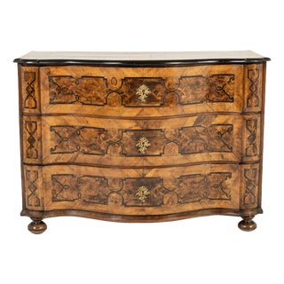 Antique German Walnut Commode, 1700s For Sale