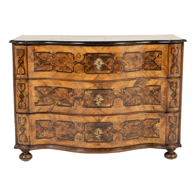 Antique German Walnut Commode, 1700s For Sale