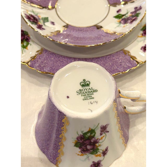 6 Sets of Vintage Tea Cups, Saucers, and Plates For Sale - Image 10 of 18