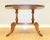 Wood Antique Regency Oval Yew Wood Pie Crust Edge Coffee Table on Sabre Feet For Sale - Image 7 of 13