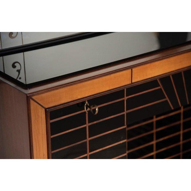 Vintage Bar Fixture with Illuminated Mirror by Brusotti, 1940s For Sale - Image 13 of 16