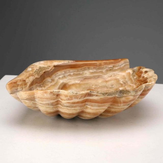 Shell Shaped Onyx Trinket Tray For Sale - Image 3 of 8