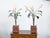 Early 20th Century Pair of Italian 1930s Tôle Calla Lillies Sculptures in Red and Gold Containers For Sale - Image 5 of 12