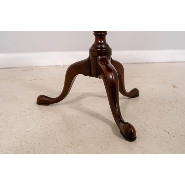 Kittinger Cw-11 Mahogany Tilt-Top Round End Table For Sale - Image 10 of 14