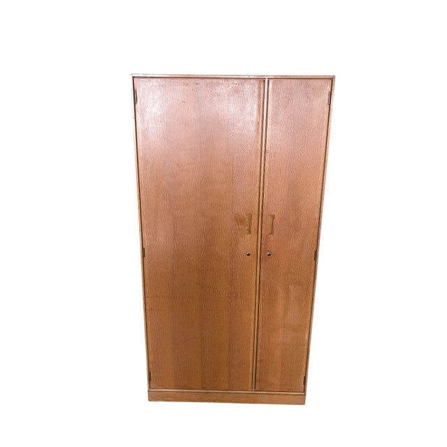 Wood Mid-Century Modern Stag Concord Teak and Oak Double Wardrobe, 1970s For Sale - Image 7 of 10