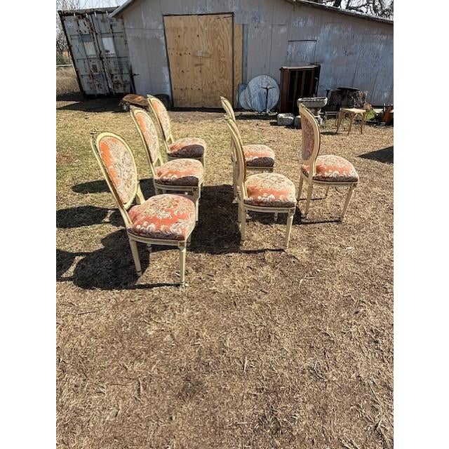 Beige 19th Century Louis XVl Dining Chairs - Set of 6 For Sale - Image 8 of 18