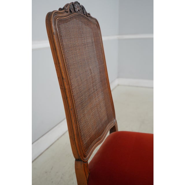 Set of 6 French Louis XV Walnut Cane Back Dining Chairs For Sale In Philadelphia - Image 6 of 18
