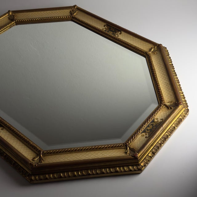 Vintage Large Wooden Wall Mirror, Italy, 1930s For Sale - Image 15 of 18