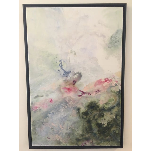 Textile Abstract Floral Original Painting, Fairie Land For Sale - Image 7 of 8