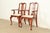 Henkel Harris Henkel Harris Queen Anne Solid Cherry Wood Armchairs | Pair For Sale - Image 4 of 17