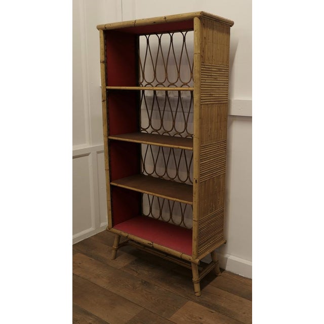 Bamboo Bookcase Room Divider, 1960s For Sale - Image 6 of 8