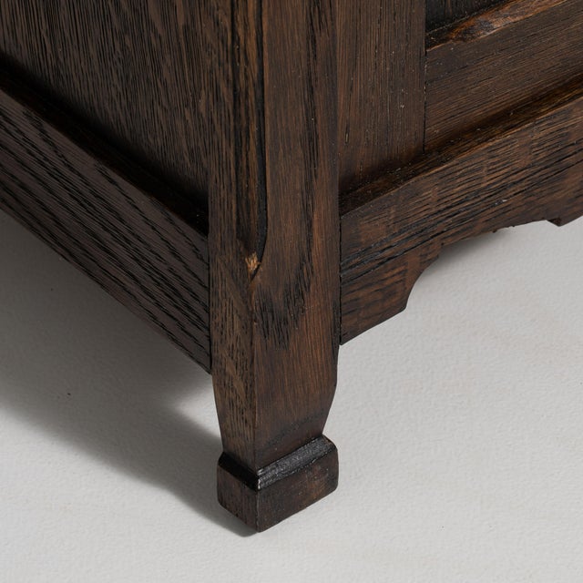 1900 - 1909 France Amber Oak Side Table For Sale - Image 15 of 15