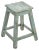 Vintage Patinated Wooden Stool For Sale