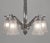 David Gueron Degue Degue French Art Deco Stepped Geometric Frosted Glass Chandelier - 1930s For Sale - Image 4 of 11