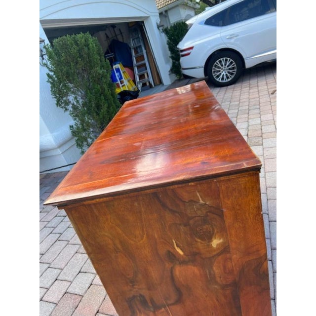Wood Large Antique Mahogany French or Austrian Commode Chest of Drawers For Sale - Image 7 of 7