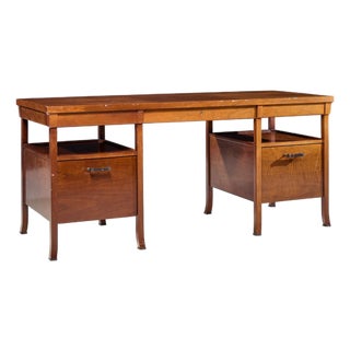 Bill Sofield for Baker Furniture Bridger Walnut Library Desk For Sale