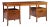 Bill Sofield for Baker Furniture Bridger Walnut Library Desk For Sale