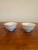 Asian Pair of Tiny Vintage Hand-Painted Porcelain Cups/Bowls For Sale - Image 3 of 4