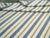 One of a kind Large Turkish Flatweave with a striped pattern in white, blue and light green