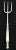 British Mother of Pearl and Silver Bread Fork DETAILS Country: UK Condition: Very Good Year: 1920? Dimensions: H 9” x W...