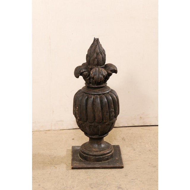 Coffee Italian 19th Century Urn Carved Finial For Sale - Image 8 of 10