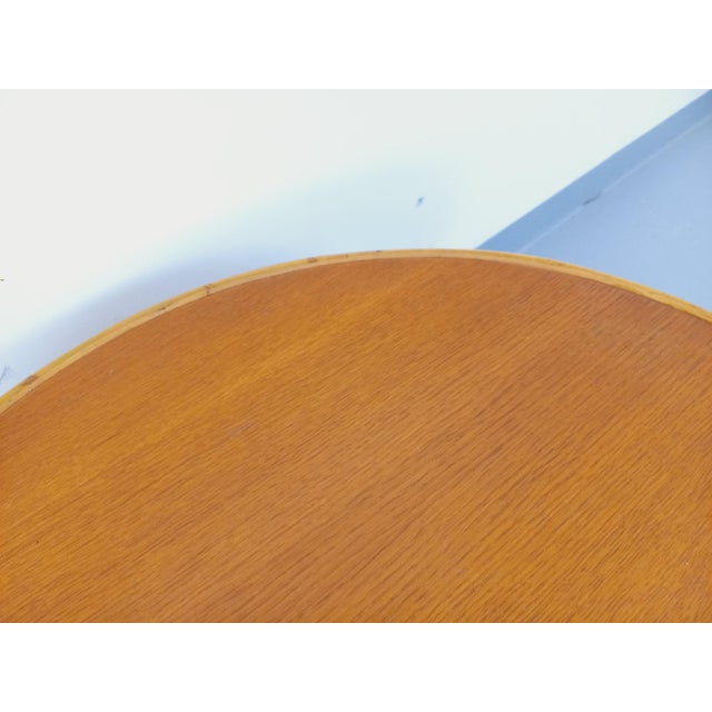 Vintage Round Coffee Table in Rattan and Wood, 1960s For Sale - Image 12 of 14