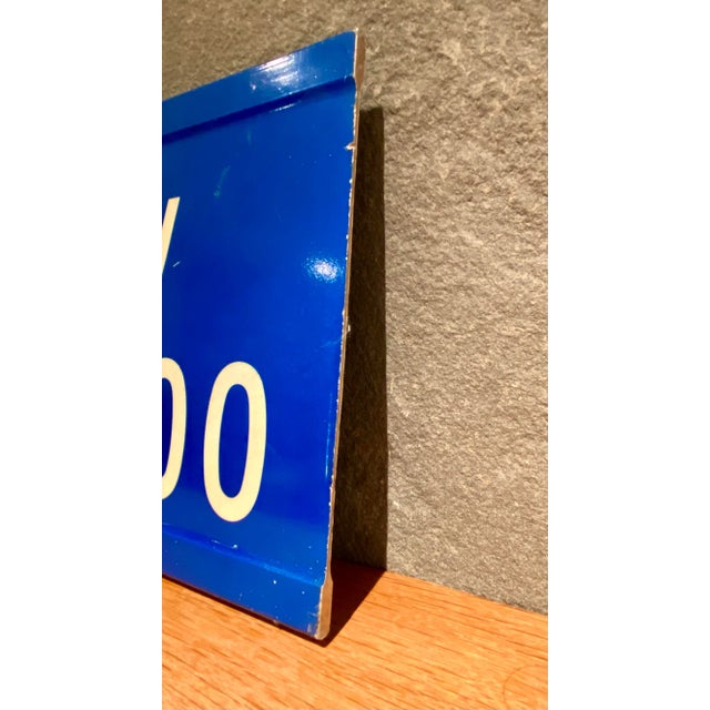 Vintage Original "Dartmouth Ave." Metal Street Sign For Sale - Image 4 of 11