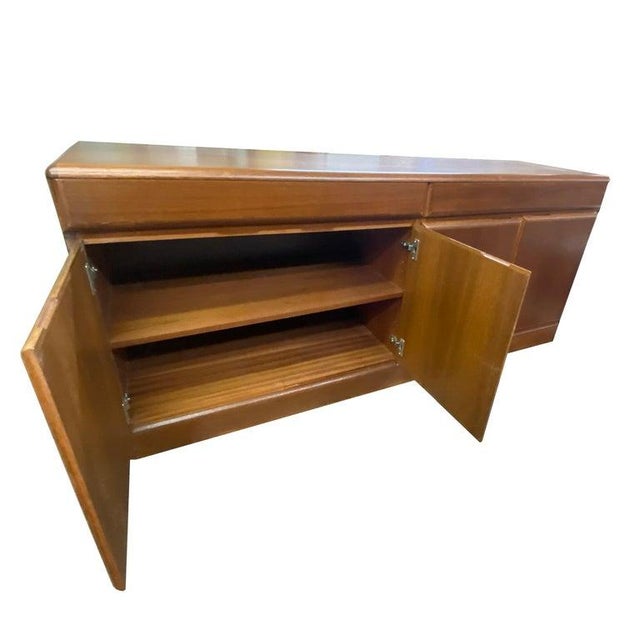 Midcentury Danish Modern Teak Credenza Sideboard For Sale In Houston - Image 6 of 9