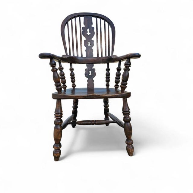 Large Yorkshire Broadarm Windsor Armchair For Sale - Image 17 of 18