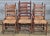 Store Item: Set of 6 Antique New England Ladderback Style Dining Chairs with Rush Seats Description: Copied from a country...