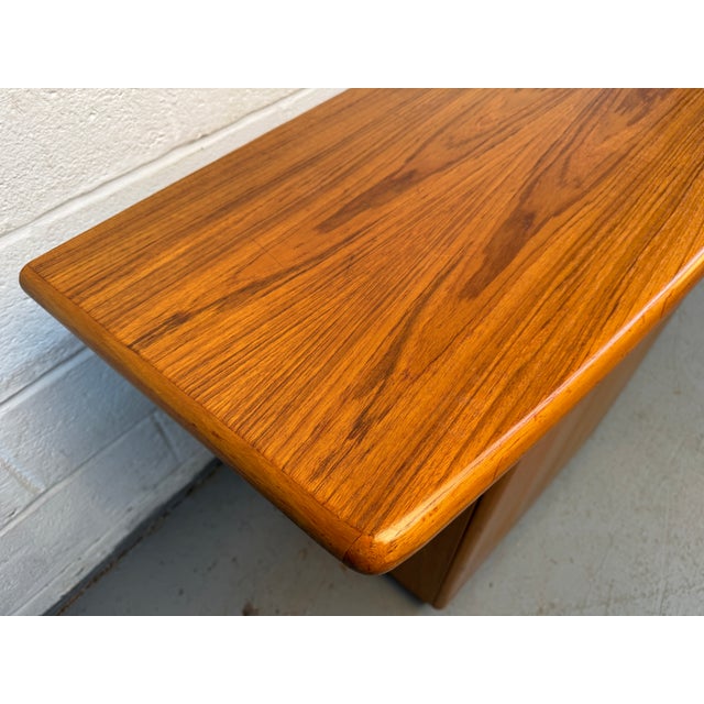 Goldenrod Mid 20th Century Teak Credenza by Skovby of Denmark For Sale - Image 8 of 16