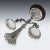 Antique Chinese Solid Silver Dragon Epergne from Hung Chong & Co, 1890s For Sale - Image 12 of 13