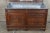 Antique French Neoclassical Oak Marble Mirrored Dresser Sideboard Buffet Server For Sale - Image 6 of 12