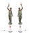 Antique Bronze Libertas Figural Torcheres Lamps by F. De Luca, 20th Century, Set of 2 For Sale