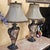 Pair of Vintage Neoclassical Urn Table Lamps With Decorative Fringe Shades For Sale - Image 9 of 18