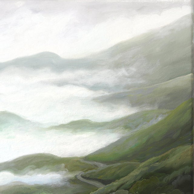 The Climb - Original Luminous Western Mountain Landscape Oil Painting by Phoebe Brunner For Sale - Image 4 of 9