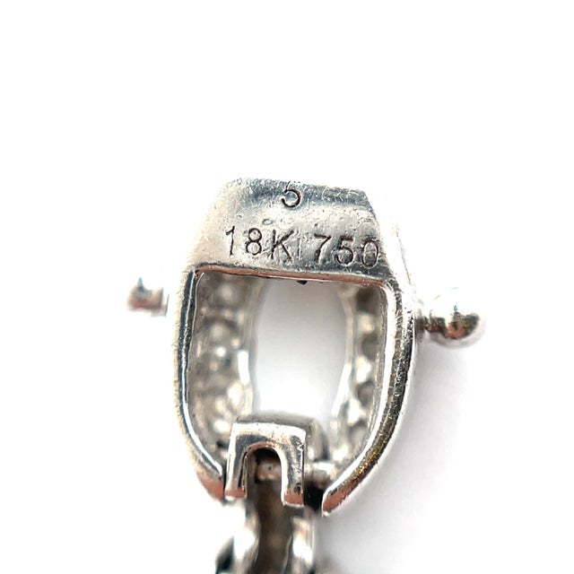 18k Gold 2.78 Carat Total Weight Diamond Floral Bracelet For Sale - Image 9 of 9