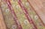 Antique Zabihi Collection Ghiordes Small Floral Runner - 3'6" x 7' For Sale - Image 9 of 10