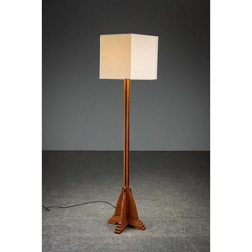 1930s Amsterdam School Standing Lamp. period: 1930s origin: The Netherlands dimensions (cm): h193 x w54 x d62 cm...