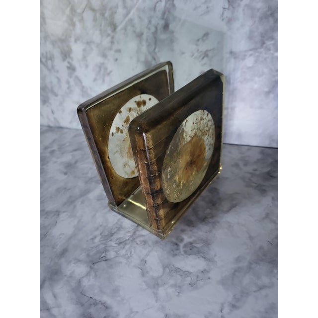 Mid-Century Modern 1960 Lucite Botanical Napkin/Letter Holder For Sale - Image 3 of 7