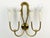 Gold Ivory Metal and Brass Four-Light Wall Lamps, 1950s, Set of 4 For Sale - Image 8 of 18