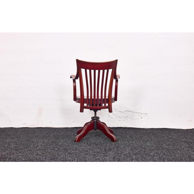 Vintage Capua Chair in Beech and Mahogany by Adolf Loos for Thonet, 1920s For Sale - Image 16 of 18