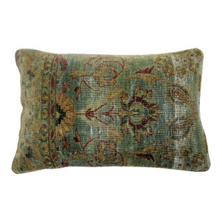 Indian Agra Rug Pillow For Sale