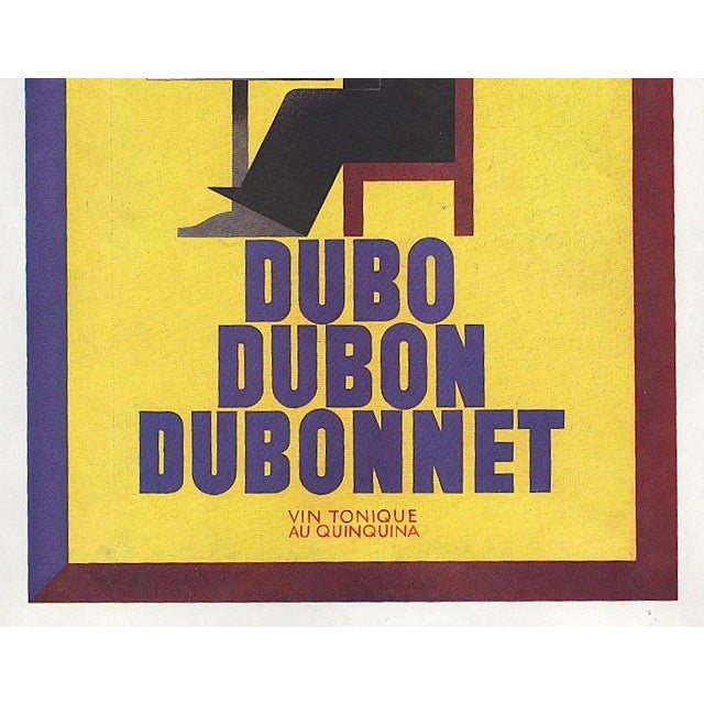 Art Deco 1937 French Vintage Alcohol Advertisement Print-A.M. Cassandre, Matted For Sale - Image 3 of 3