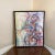 1970s Vintage Colorful Abstract Expressionist Painting Signed Amy ~ Framed For Sale - Image 4 of 9