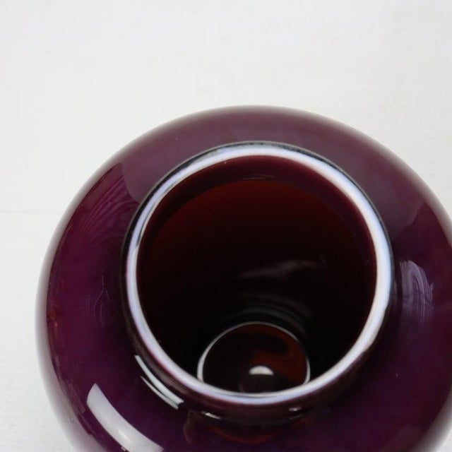 Antique Steuben Plum Art Glass Vase Unsigned C1920 For Sale - Image 6 of 9
