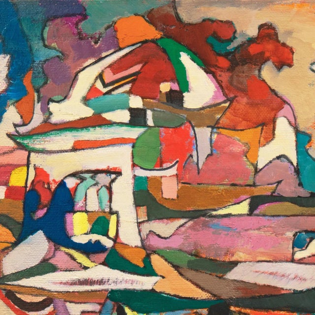 Paper 'Abstract Landscape' by Ellwood Graham, Corcoran, Whitney, Art Institute of Chicago, San Francisco Art Association, Los Angeles County Museum of Art For Sale - Image 7 of 9