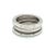 Late 20th Century 25174 - Bvlgari B.zero1 Three-Band Ring in 18k White Gold - Size 51 For Sale - Image 5 of 7