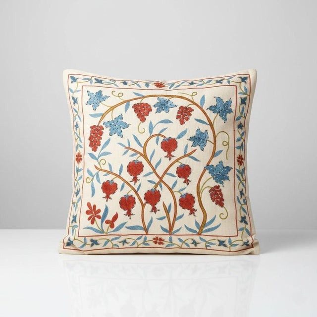 New Hand-Embroidered 100% Silk Cushion Cover – Authentic Uzbek Textile Art Elevate your home décor with this exquisite...
